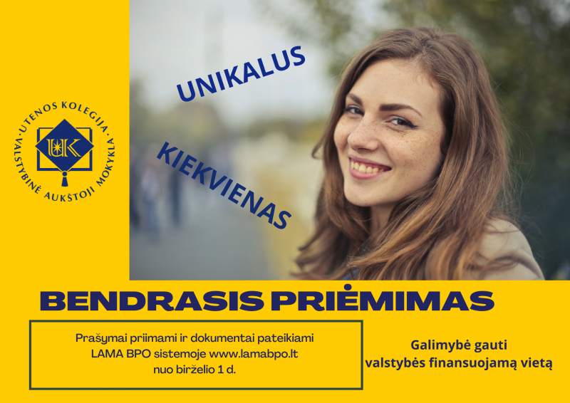 Bendrasis priėmimas - galimybė gauti valstybės finansavimą