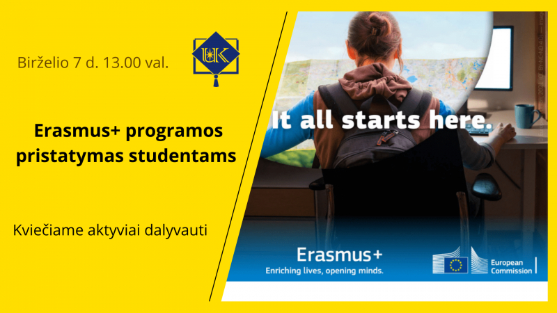 Erasmus+ programos pristatymas