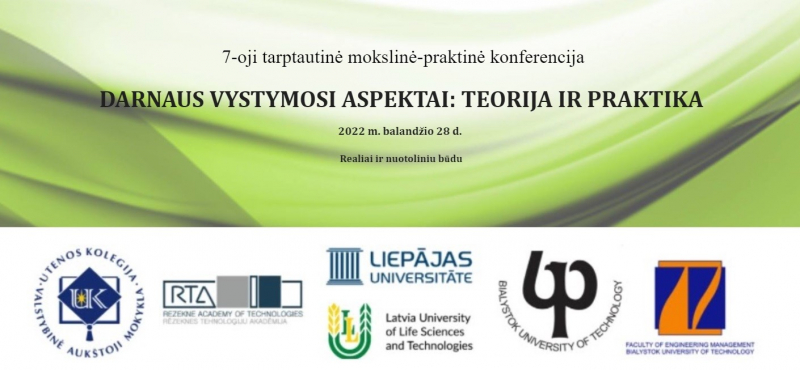 Tarptautinė konferencija  „Darnaus vystymosi aspektai: teorija ir praktika”