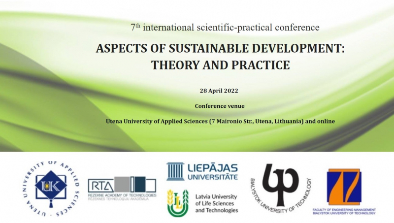International scientific-practical conference "Aspects of Sustainable Development: Theory and Practice"