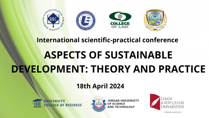 International scientific-practical conference" Aspects of Sustainable Development: Theory and Practice"