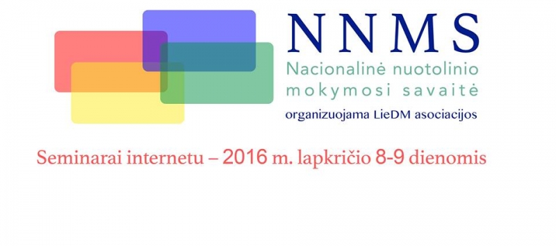 Kviečiame dalyvauti Europos ir nacionalinės nuotolinio mokymosi savaitės vaizdo seminaruose