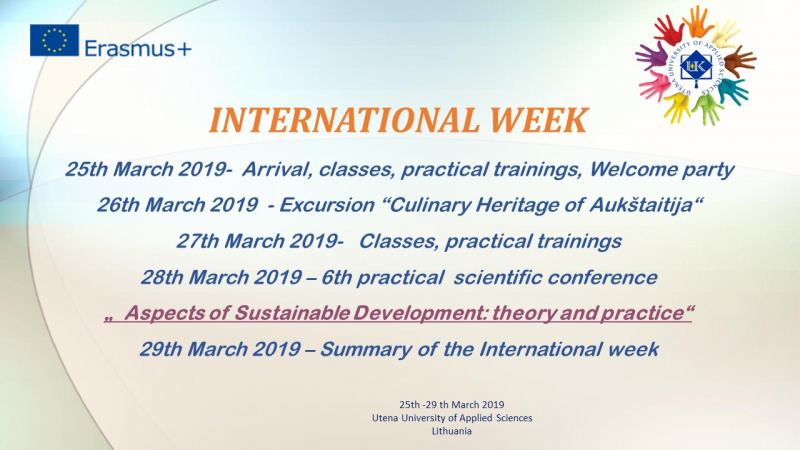  Erasmus+ International week