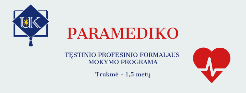 Paramediko profesinio mokymo programa